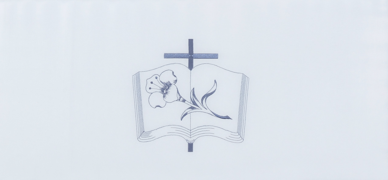 HP 5130 Open Bible Cross Lily